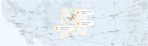 albuquerque casinos map